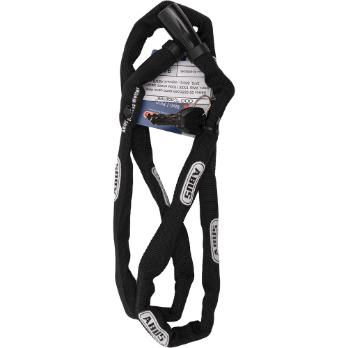 Замок цепной с ключом 4х1100мм ABUS Web1500, класс защиты 3/15, 360гр, черный