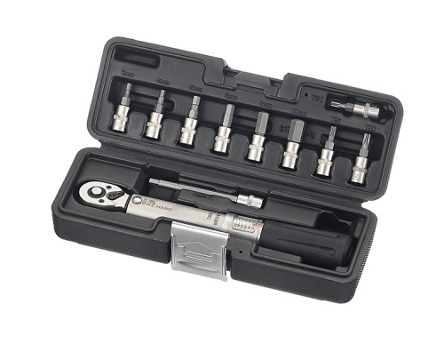 Динамометрический ключ BIKEHAND YC-617-2S, 6-156172 с головок. 1/4", 3/4/5/6/8/10мм, в кейсе