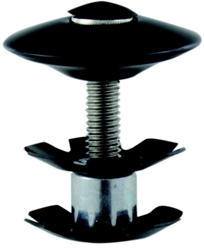 Якорь M-WAVE 1 1/8" с болтом для AHEAD-систем черный 5-390561