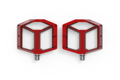 Педали ACID FLAT A3-ZP, алюм., красные