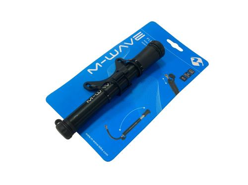 Насос ручной алюм. M-WAVE, 5-470280, шланг 150мм., универс. гол-ка, черный