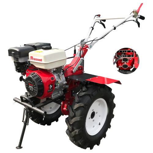 Культиватор Rossel K-310, двигатель GR10 (177F / GX270) 10 лс, без ВОМ, ск. 3F/1, фреза 5(3+1+1) (по 4 ножа, куль-ция 135/105/85 см), колеса 6.00-12