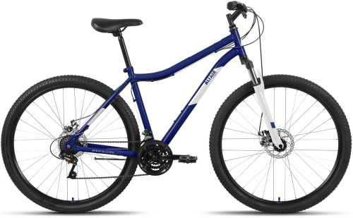 Велосипед ALTAIR MTB HT 29 2.0 D (29" 21 ск. рост. 17") 2022, темно-синий/серебристый, RBK22AL29160