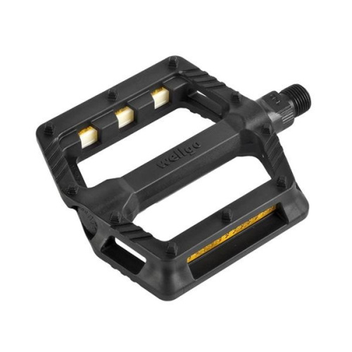 Педали 6-190422 пластик. B239DU широкие 116*100*26 мм, 285 г,  черные WELLGO