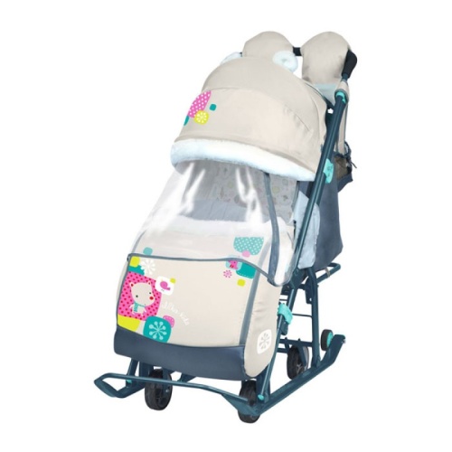 Санки-коляски"Ника Детям НД7-6/5", медвежонок бежевый