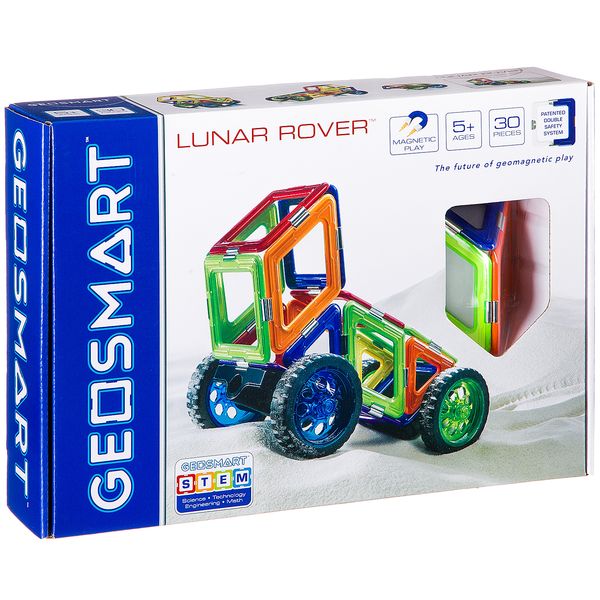 Магнитный конструктор GEOSMART/ Bondibon, Луноход 4 колеса, 30 дет.