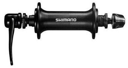 Втулка передняя Shimano TX500, алюм. 32отв, с эксц., черная, EHBTX500EL