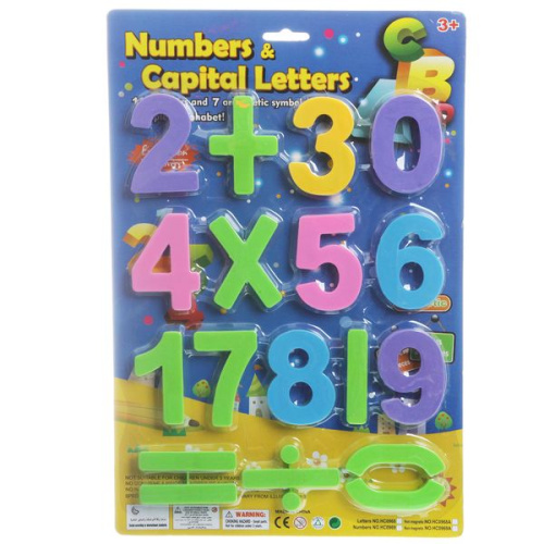 Набор пластиковых цифр Numbers & Capital Letters, 17 шт. Н74493
