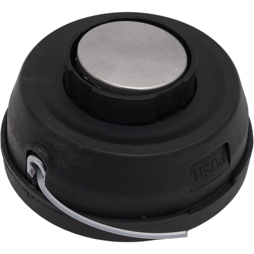 Барабан лески автомат (чёрный) с ХРОМ кнопкой БЕЗ УПАКОВКИ на подшипнике