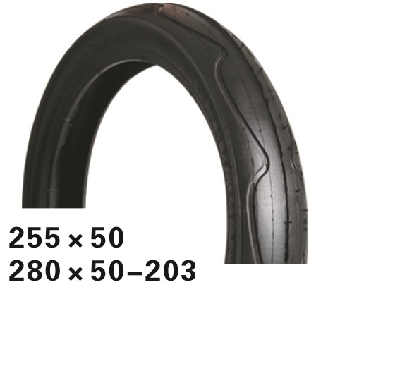 Покрышка 255х50 HOTA, 09-500185 ВЕЛОСИПЕДНАЯ слик черная NEW