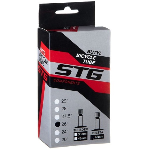 Камера 26х1,75/1,95 FV 48мм велосипедная STG, бутил, (упак.: коробка)