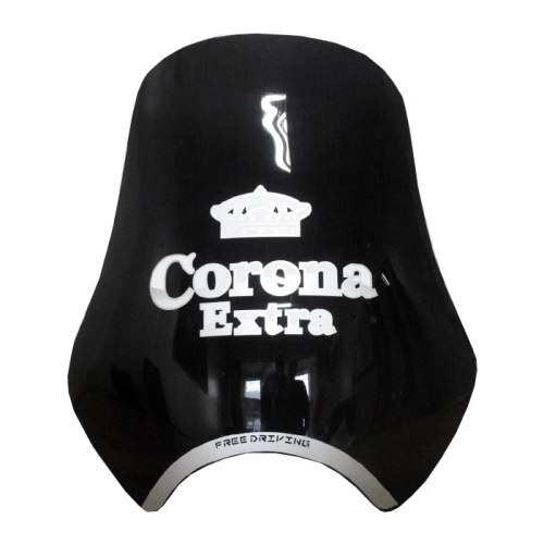 Щиток ветровой "Корона-Экстра" (ЧЕРНЫЙ) оргстекло (с креплением)