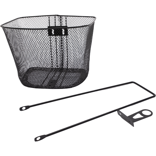 Корзина 5-431511 перед. 34х25х25/22см д/вилки 1 1/8" на 26-28" сталь (20) черная BASIC
