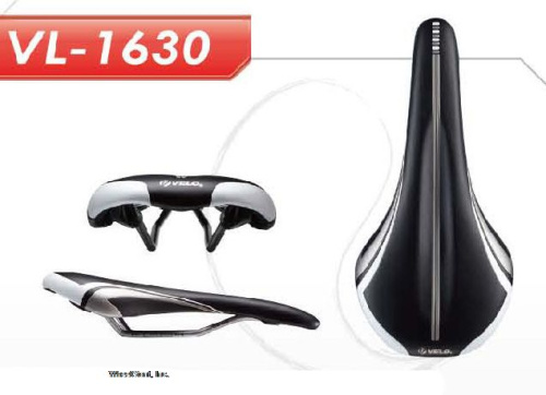 Седло 6-141630 спорт 286х134мм VL-1630  облегч. эластомер. черно-серое END ZONE VELO