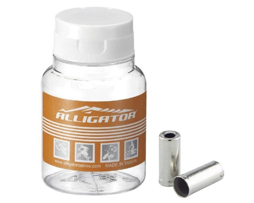 Колпачoк 6-200462 наконечник рубашки перекл 4.1х4.5х10.8мм  латунь  LY-HPB14#B200 200шт в банке, серебр ALLIGATOR