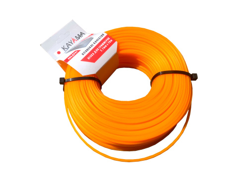 Леска для триммера сечение квадрат диаметр 2,7 бобина 70 м., ЛТК-027070 KAYAMA