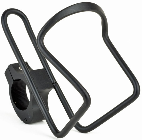 Флягодерж-ль 8-14000989 ABC- JUNIOR на руль 22.2-25.4мм алюм. мини для небольших фляг черный AUTHOR