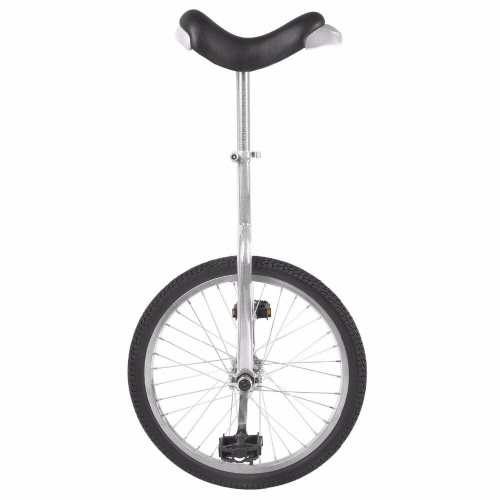 Уницикл FUN 16", 5-659310 алюм. обод 36 спиц картр.подш. рама сталь штырь 300мм серебр