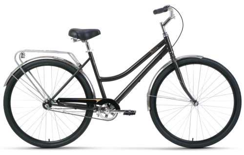 Велосипед FORWARD TALICA 28 3.0 (28" 3 ск. рост. 19") 2022, черный/бронзовый, RBK22FW28008