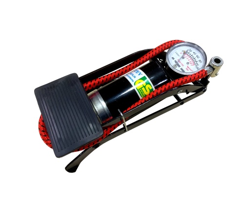 Насос ножной, универсальный с манометром
