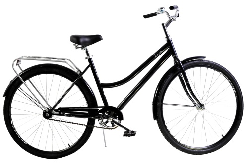 Велосипед FORWARD TALICA 28 1.0 (28" 1 ск. рост. 19") 2022, черный/белый, RBK22FW28002