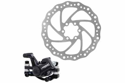 Тормоз дисковый механический (калипер, суппорт с болтами в компл.)