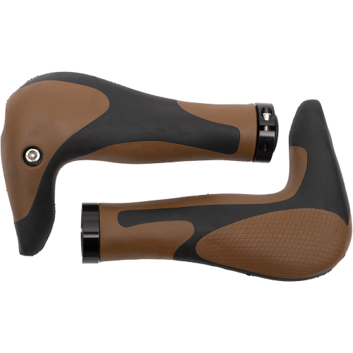 Грипсы-рога HL-G205, 150 мм, черно-коричневые