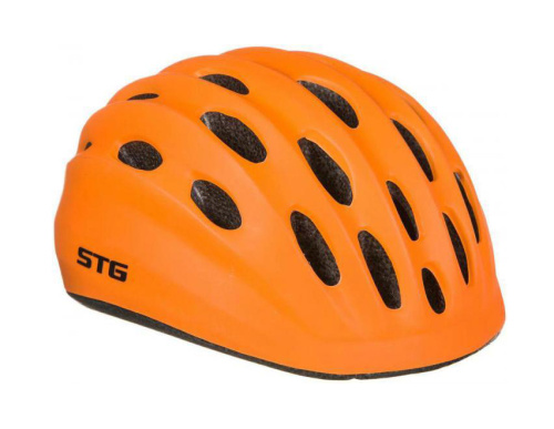 Шлем STG HB10-6, S (48-52), оранж, с фикс застежкой.