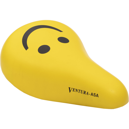Седло 5-251291 детское 210х138мм универс. эластомер. с крепежом 12-16" (25) желтое дизайн "SMILE" VE