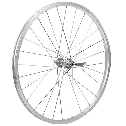 Колесо 24" переднее, одностен. обод, 28сп, вт. SF A03F сталь, V-br, эксц.