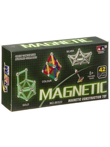 Магнитный конструктор Magnetic 42 детали