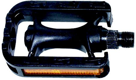 Педали 5-311028 пласт. с отражат. с подшипниками скольжения, детские 56*83мм черные