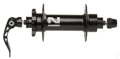 Втулка передняя 5-326130 д/FATBIKE алюм. 36отв. д/диск. 2 подш. 208г с экс. 5мм черная NOVATEС