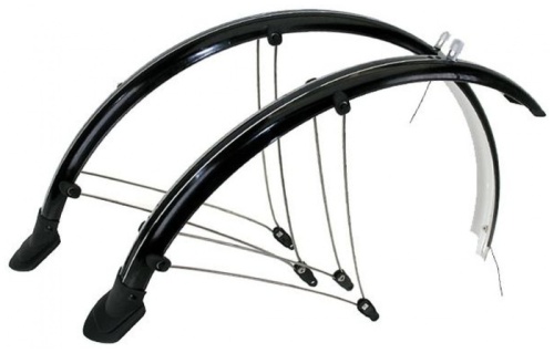 Комплект щитков 5-386105 метал/пласт. 28"х48мм с электропров, защитой на усах и резин брызг-ми