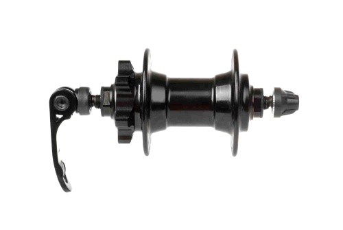 Втулка передняя, 5-324920, алюм. 32отв. с эксц., 2 промподш., под диск, черная