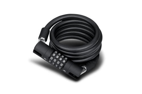 Замок кодовый ACID CORVID C180, тросовый, 12x1800мм, черный, код 13327