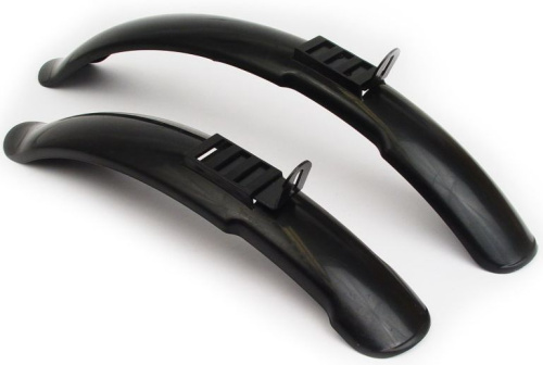 Крылья 8-16002001 пластиковые AXP-65-20/24 20-24", перед. 380мм, зад. 510мм, черные AUTHOR
