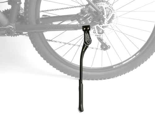 Подножка 8-16503203 алюминиевая AKS-570 R18 24-29" регул. одноперьевая крепление к заднему перу болтами (dropout Author IS-R18) черная AUTHOR