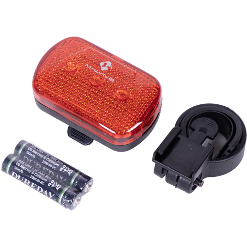 Фонарь M-WAVE ATLAS L.R, 5-221040, 3д/2ф красный с батар.