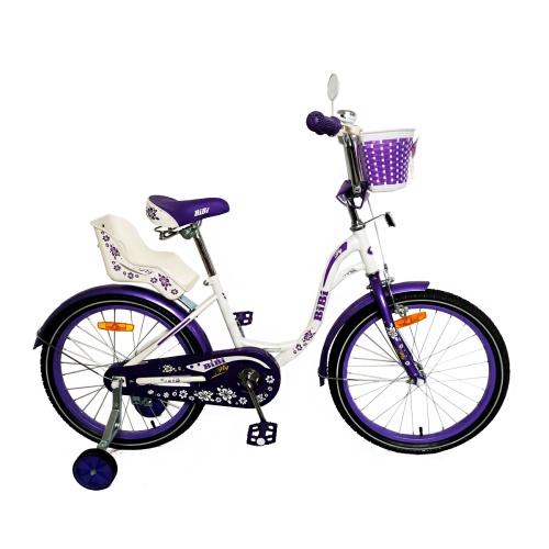 Велосипед  детский двухколесный   BIBI 18" FLY 18.SC.FLY.VT0 бело-фиолет