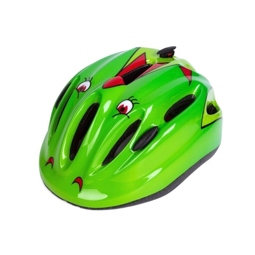 Шлем детский L (47-56cm), 10 отверстий, зеленый