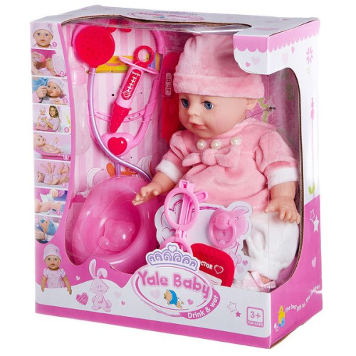 Пупс Baby с горшком и с аксессуарами доктора, 33 см, YL1713N