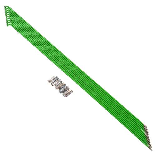 Спица 290мм ф2мм 5-284060 28" ЗЕЛЕНАЯ нерж. сталь с латун. ниппелем (500) CNSPOKE SALE