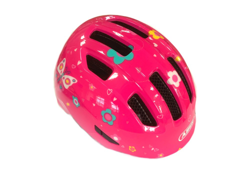 Шлем 05-0067257 Smiley 3.0 детский S(45-50) с регулир., 230гр, 8отв, сетка от насекомых, розовый с б