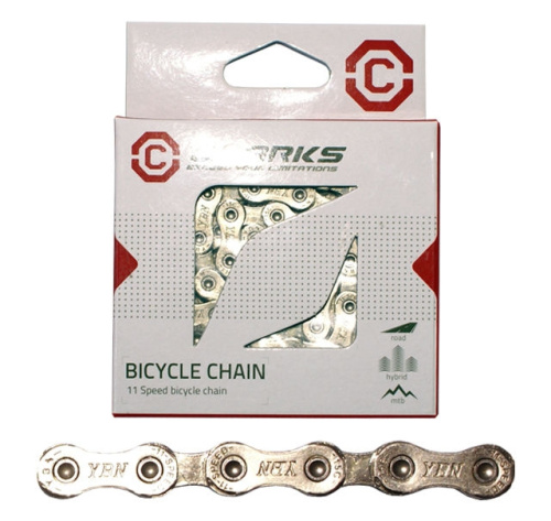 Цепь .C11 3-444 1/2"x11/128" 116зв. хромир. покрыт. с замком в коробке 11скор. CLARKS