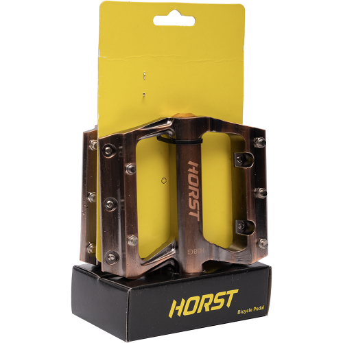 Педали 00-170821 алюм. H38G широкие, ось Cr-Mo с 1-м герм. промподш.+1DU, 90*105*7мм, 380 г электр. 