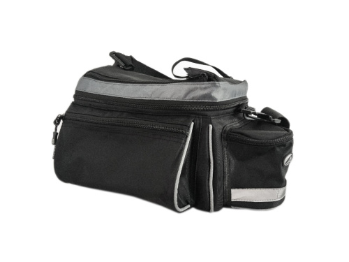 Сумка 8-15000000 на багажник A-N216 с плеч. ремнем V=7-9л  28 x14 x17см (20) черная AUTHOR