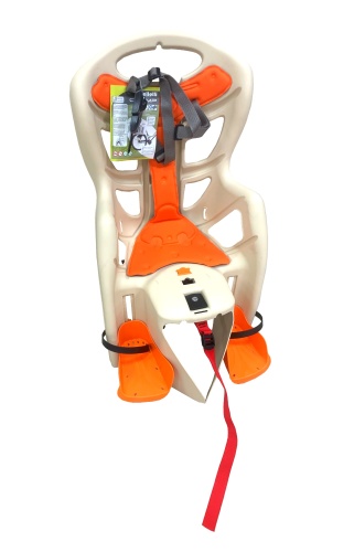 Кресло детское BELLELLI Pepe на багажник 0-280122 бежевое до 7лет/22кг TUV (Италия)