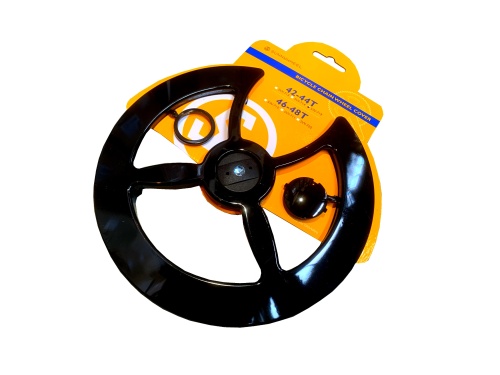 Защита системы SUNNY WHEEL SW-719, 6-180655, под 42/44 зуба, универс. крепл. пластик, черная