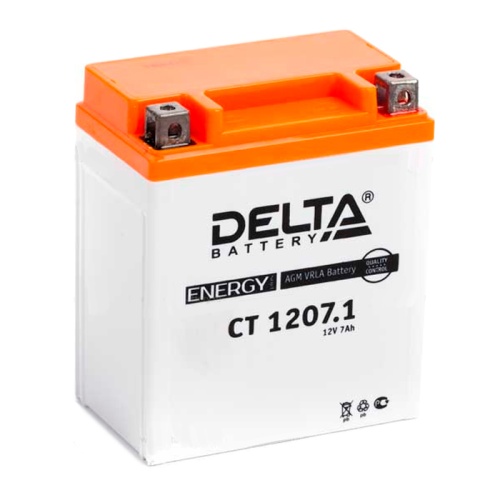 Аккумулятор АКБ гелевый 12v-7Ah 114x70x132(для мотоциклов 125-300сс)